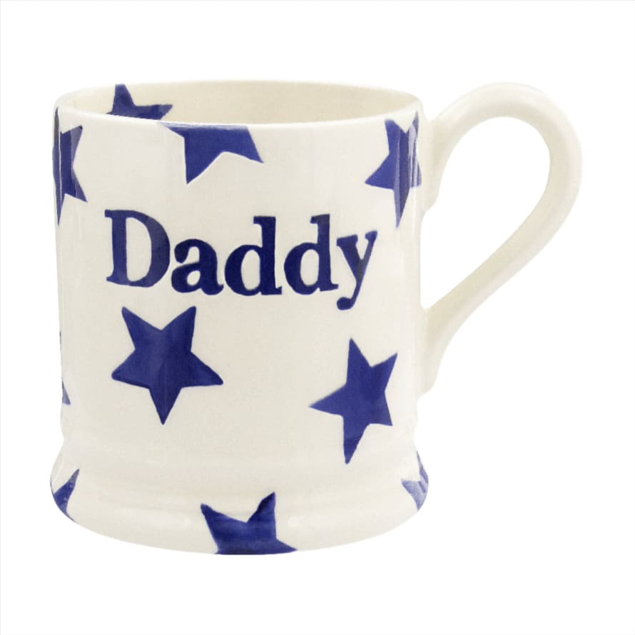 Emma Bridgewater 300ml Blue Stars Daddy Printed Mug