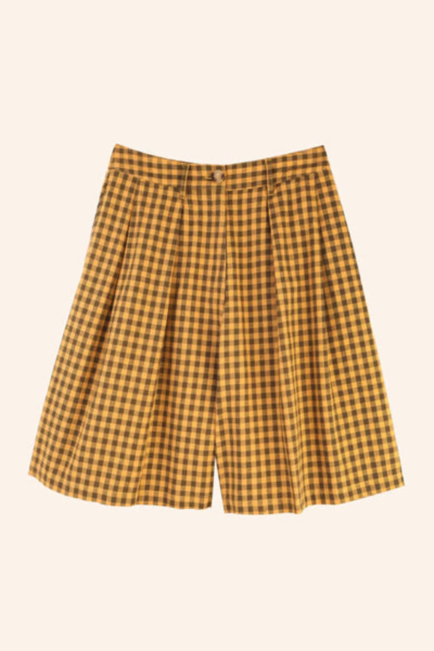 Meadows Sanne Shorts Toffee Gingham