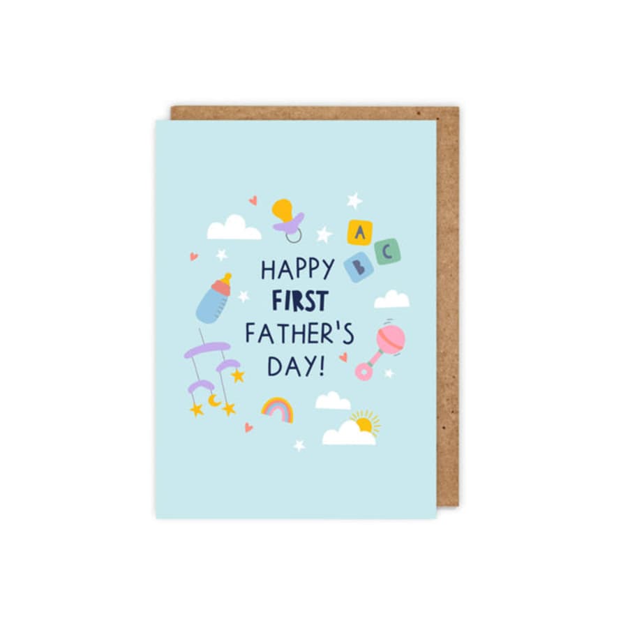 Zoe Spry Happy First Father's Day! Cute, Modern Father's Day Card