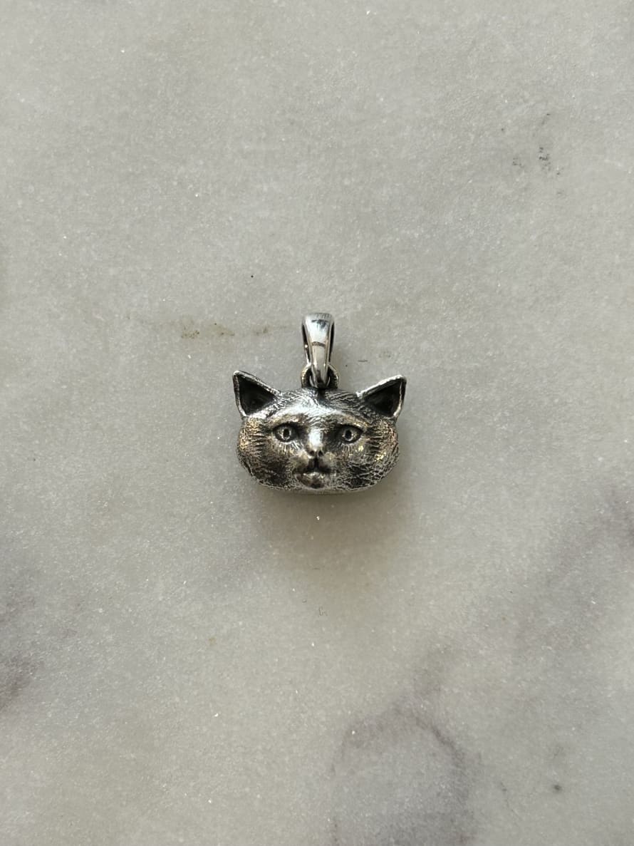 Siren Silver 925 Sterling Silver Cat Pendant 