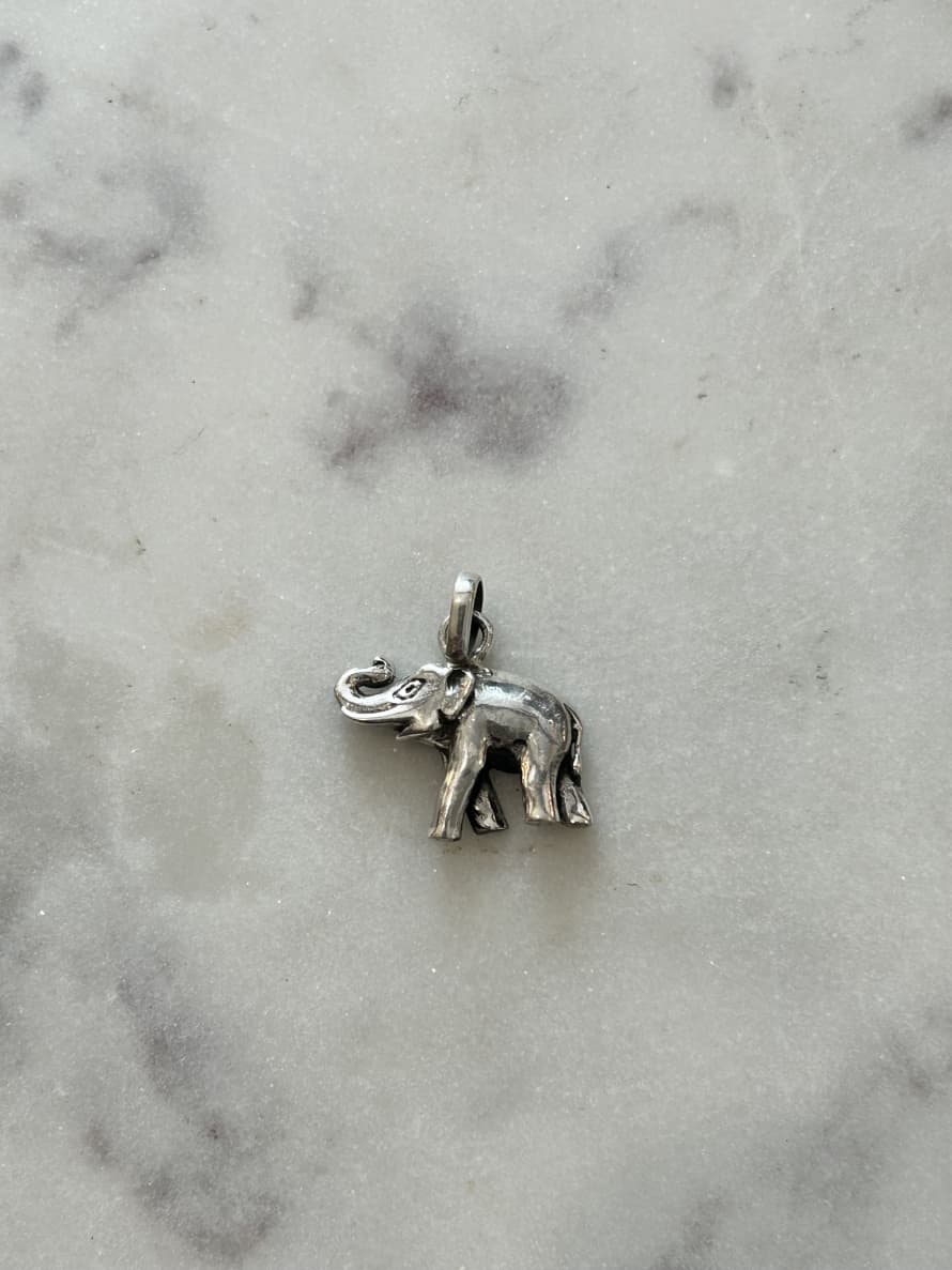 Siren Silver 925 Sterling Silver Elephant Pendant 