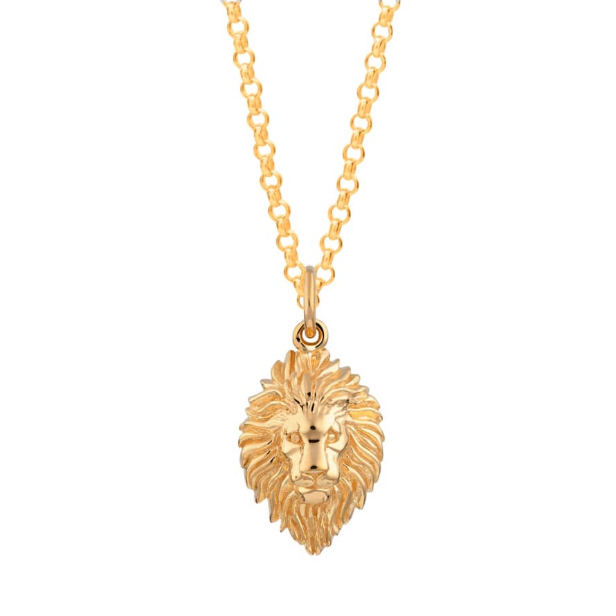 Scream Pretty  18ct Gold  Plated Lion Head Necklace