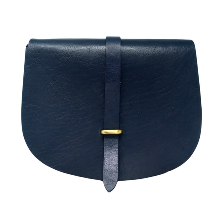 Atelier Marrakech Medium Sam Loop Saddle Bag - Blue