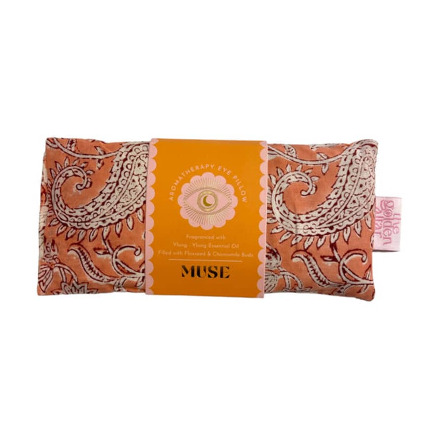 The Golden Altar Eye Pillow Aromatherapy Pink Paisley Chamomile