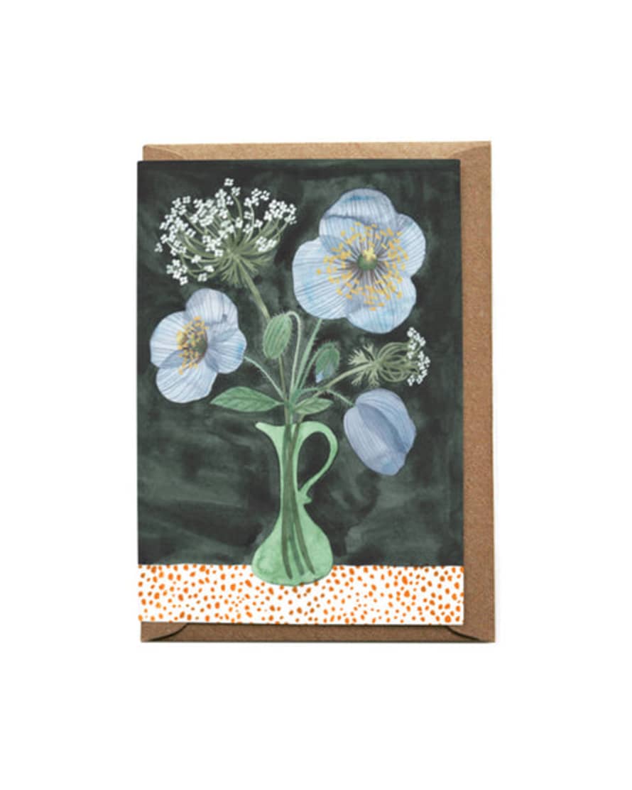 Eleanor Percival Illustration Cow Parsley, Poppies Card