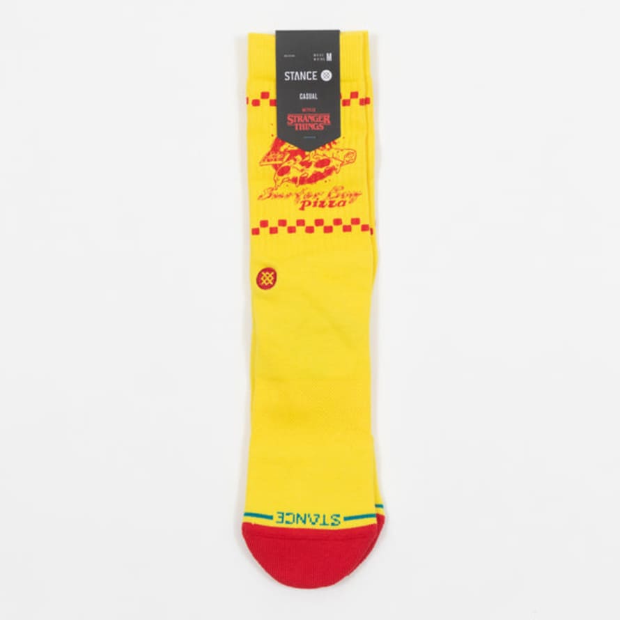 Stance X Stranger Things Surfer Boy Socks In Yellow