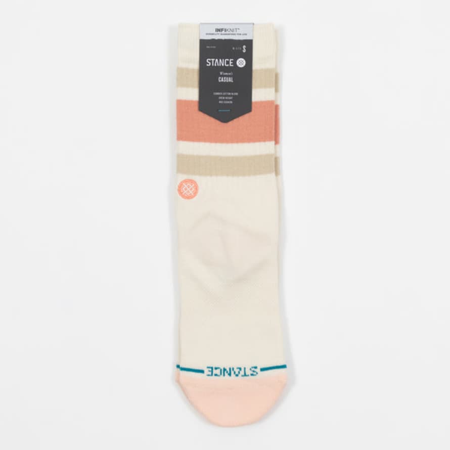Stance Womens The Boyd St Socks In Cream & Pink