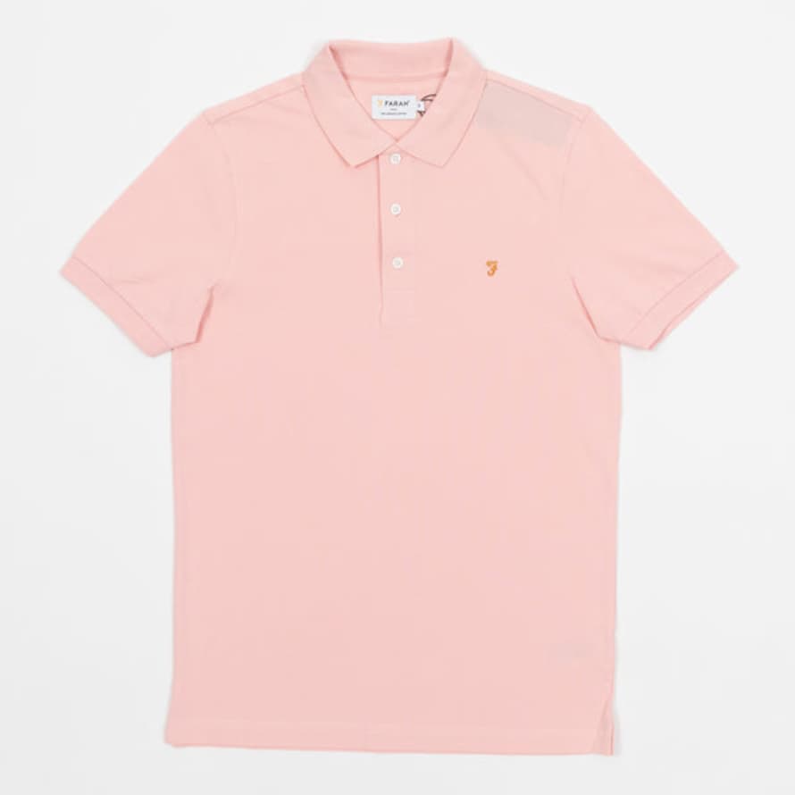 Farah Blanes Short Sleeve Polo Shirt In Pink