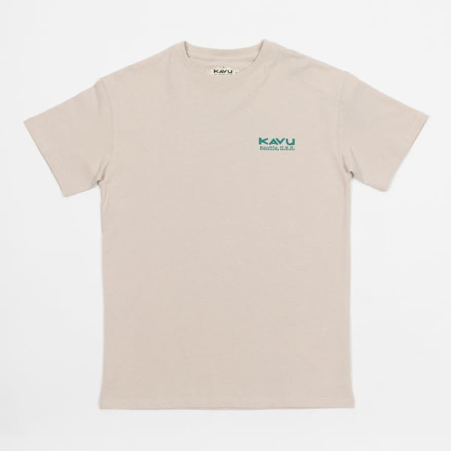 Kavu Botanic Society T-shirt In Cream & Green