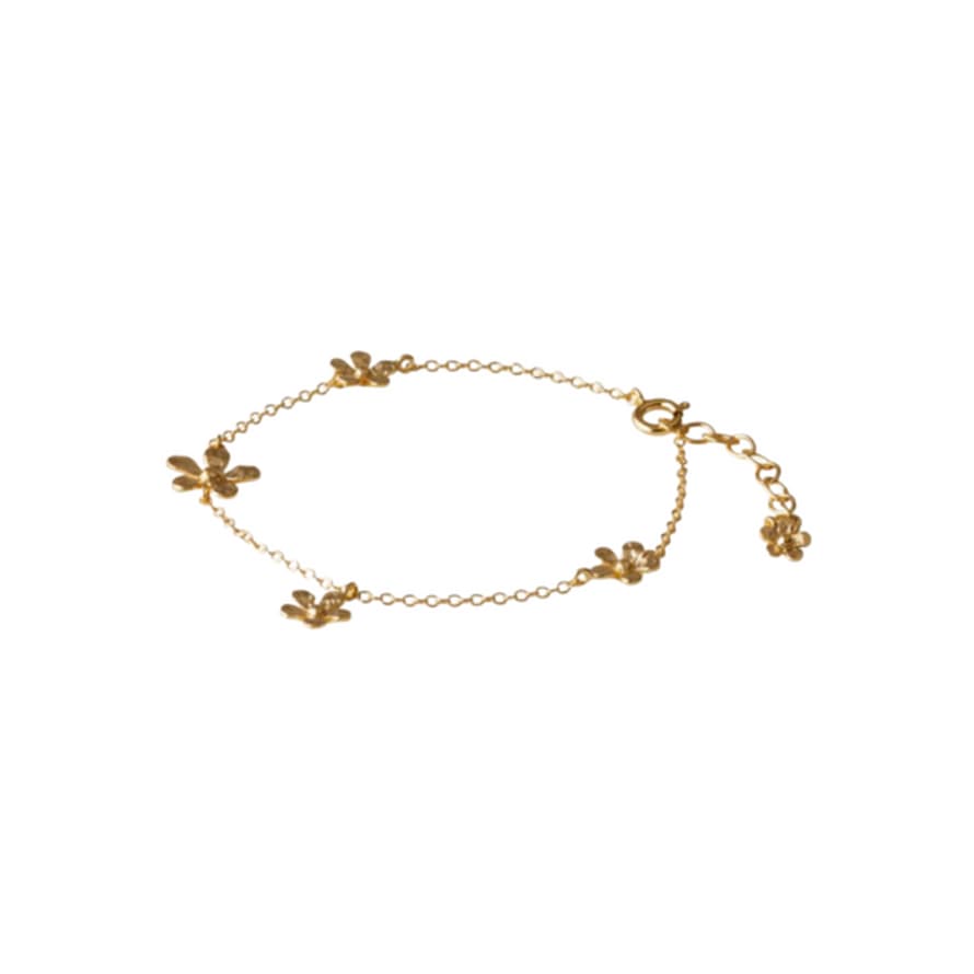 Pernille Corydon Wild Poppy Bracelet In Gold