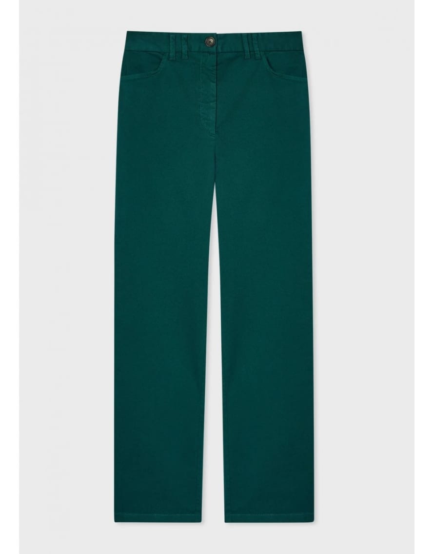 Paul Smith Paul Smith Ankle Grazer Chino Trousers Col: 46 Teal, Size: 12