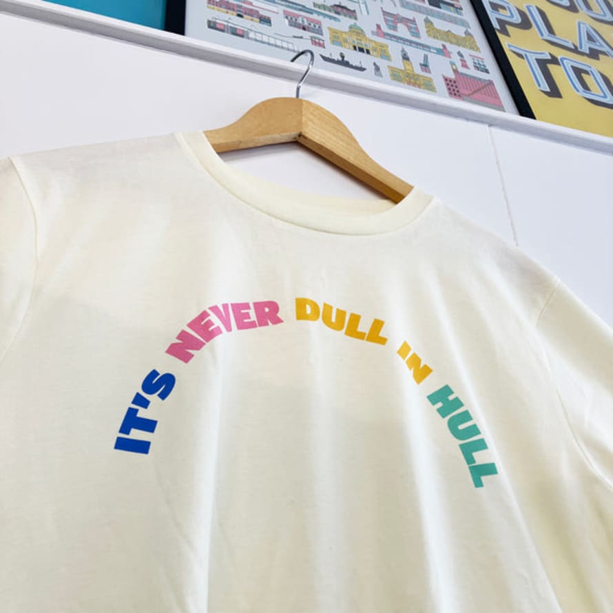 Form Shop & Studio It's Never Dull In Hull T-shirt Cream