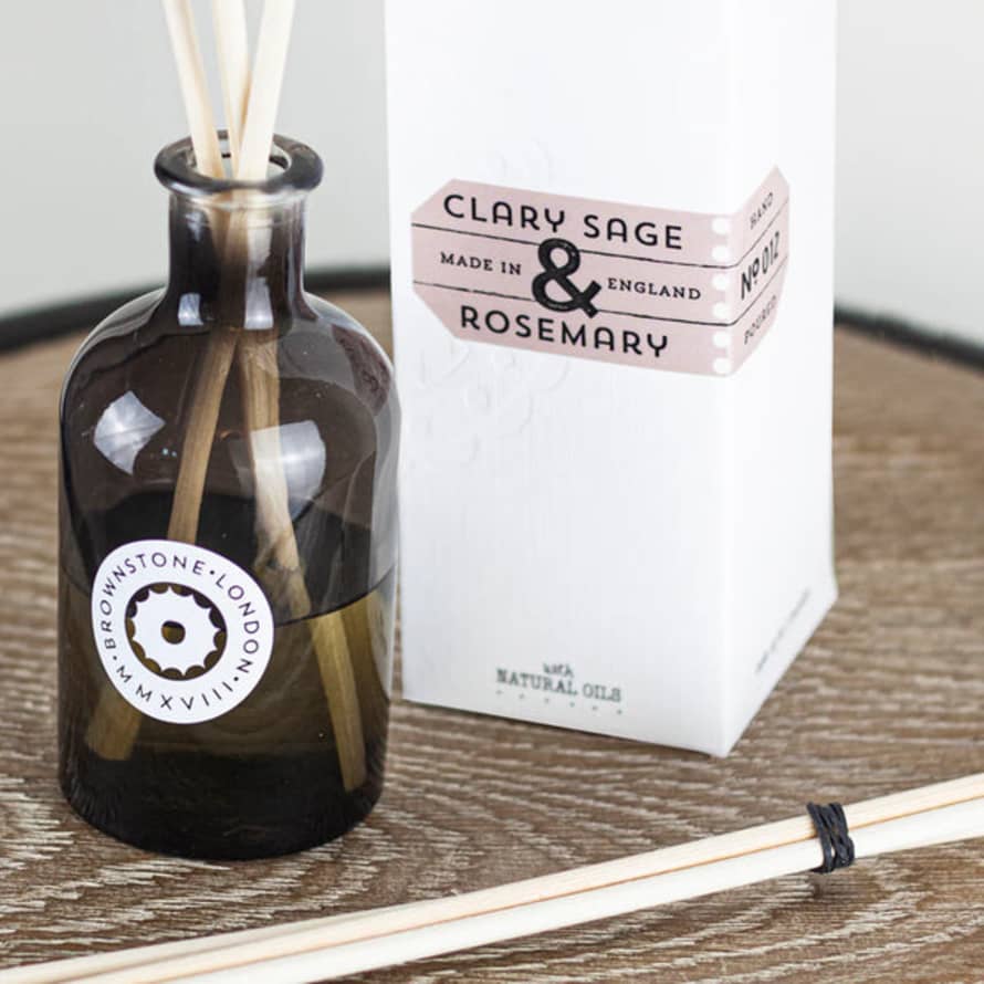 Brownstone Reed Diffuser - Clary Sage & Rosemary - 100ml