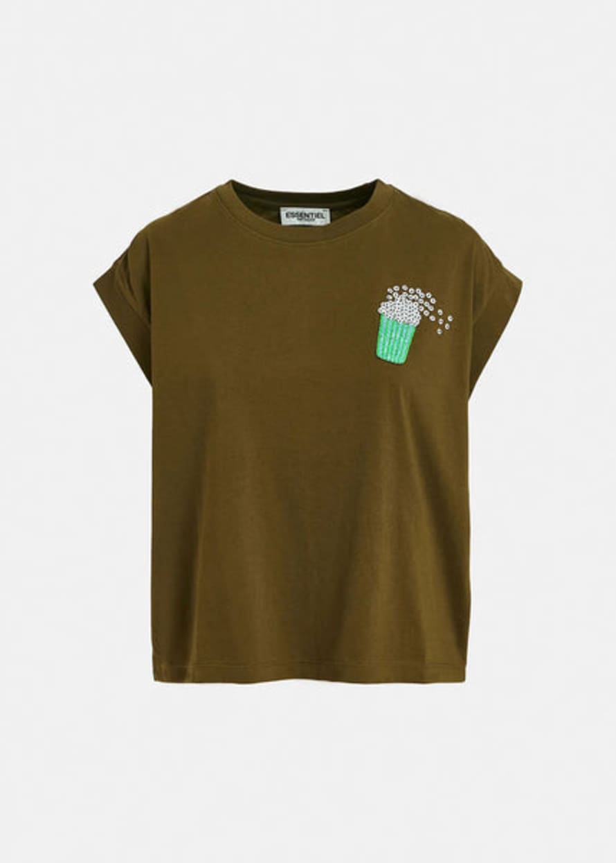 Essentiel Antwerp Faustina T-Shirt - Khaki