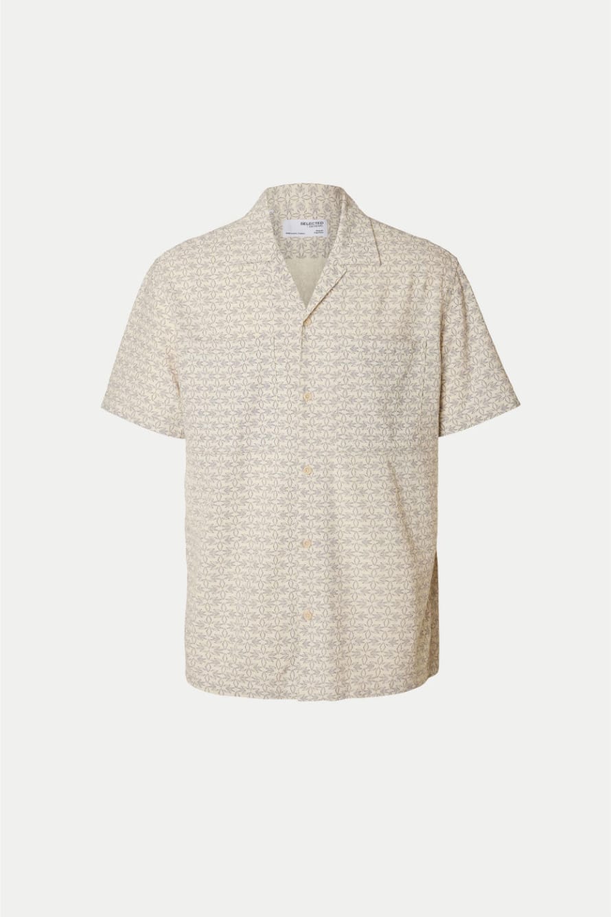 Selected Homme Egret Regular Mix Resort Shirt