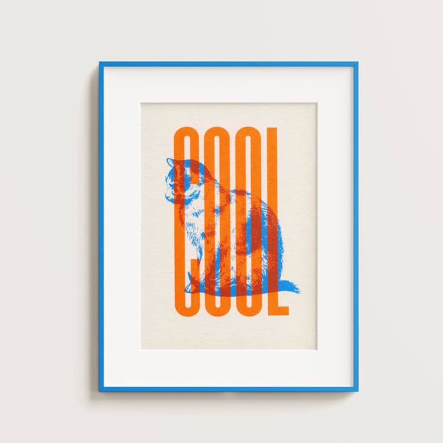 Basil and Ford Cool Cat A5 Print