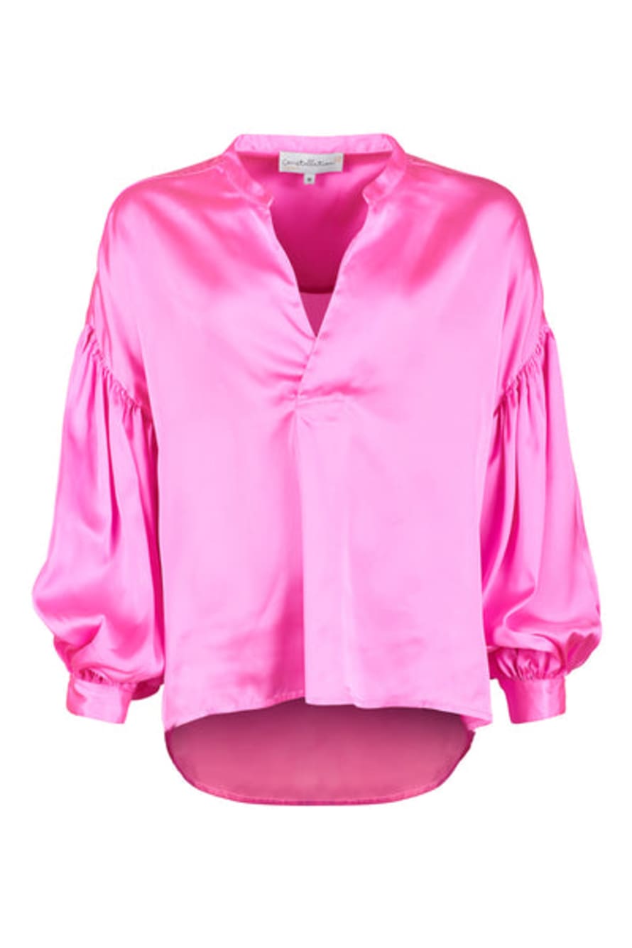 Constellation By Electra Satin V-neck Blouse