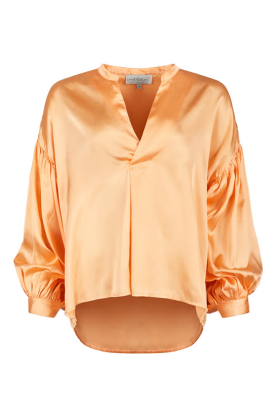 Constellation By Electra Satin V-neck Blouse
