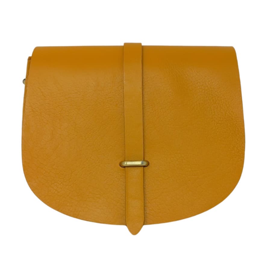 Atelier Marrakech Sam Loop Leather Saddle Bag - Yellow