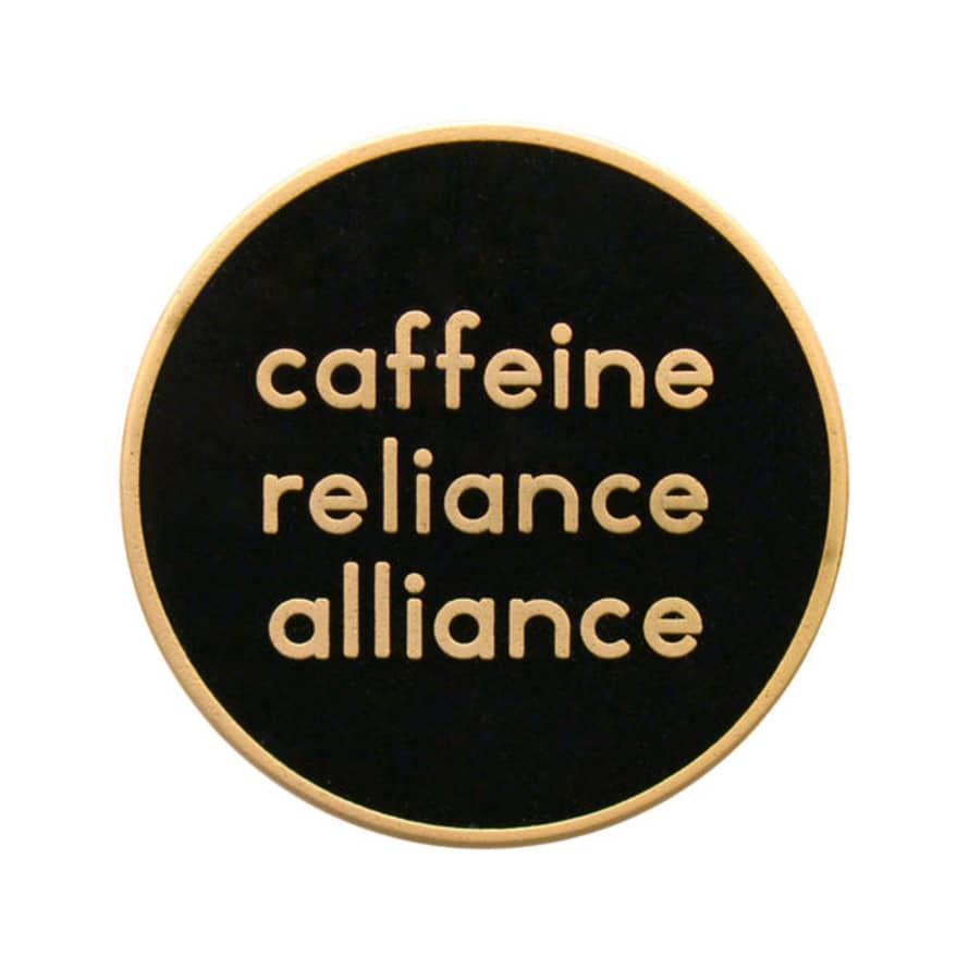 Alphabet Bags Caffeine Reliance Alliance Enamel Pin