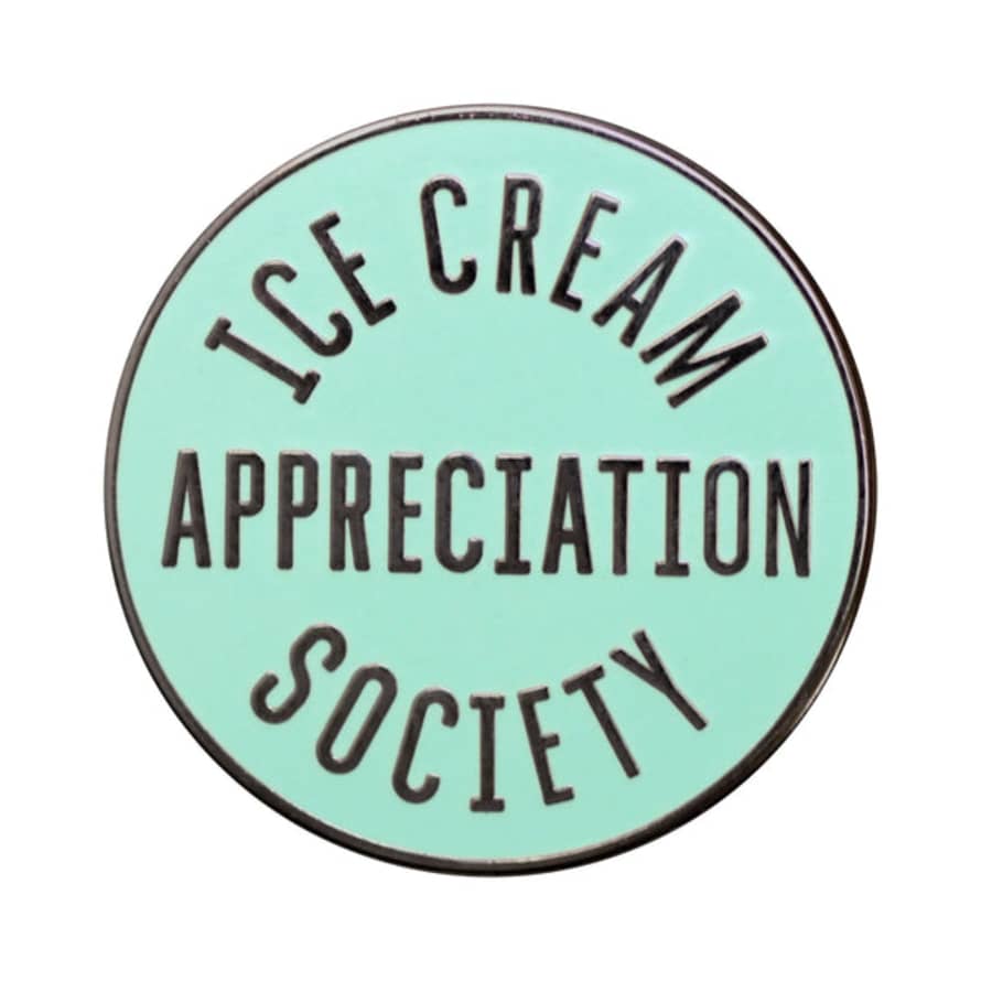Alphabet Bags Ice Cream Appreciation Society (mint) Enamel Pin