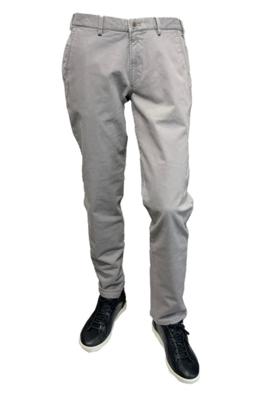 HILTL - Teaker-c Slim Straight Super Stretch Cotton Chinos In Granite Grey 70590/62100/12