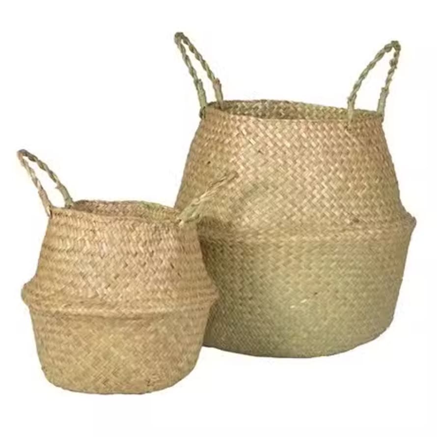 Grace and Grey Small Seagrass Belly Basket