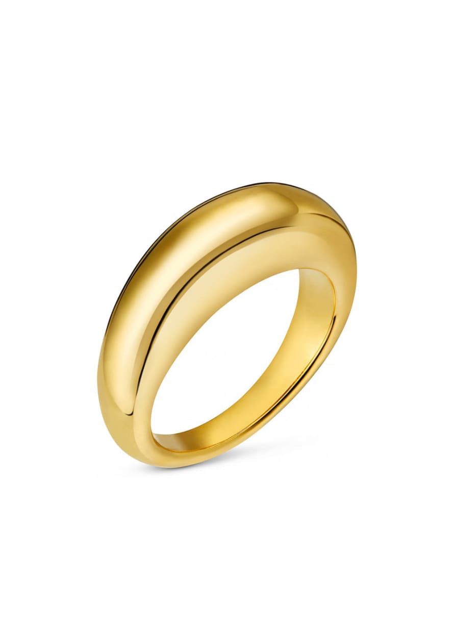Orelia Luxe Domed Ring - Gold