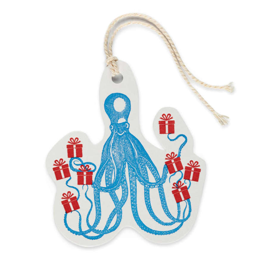 Archivist Octopus Gift Tag