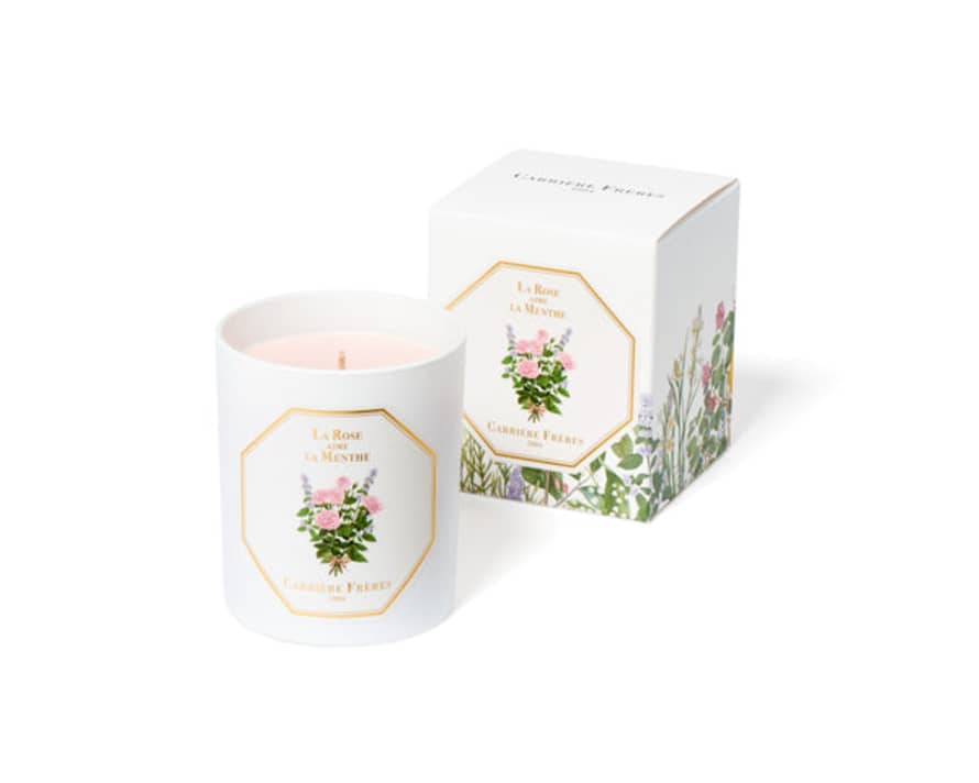 Carriere Freres 185g Rose and Mint Scented Candle