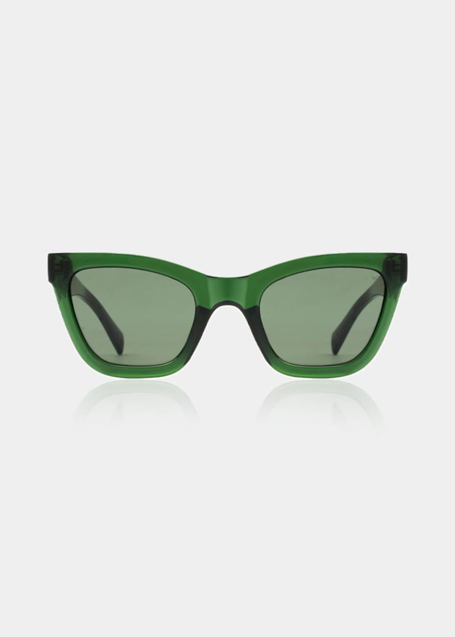 A Kjærbede Big Kanye Sunglasses - Dark Green