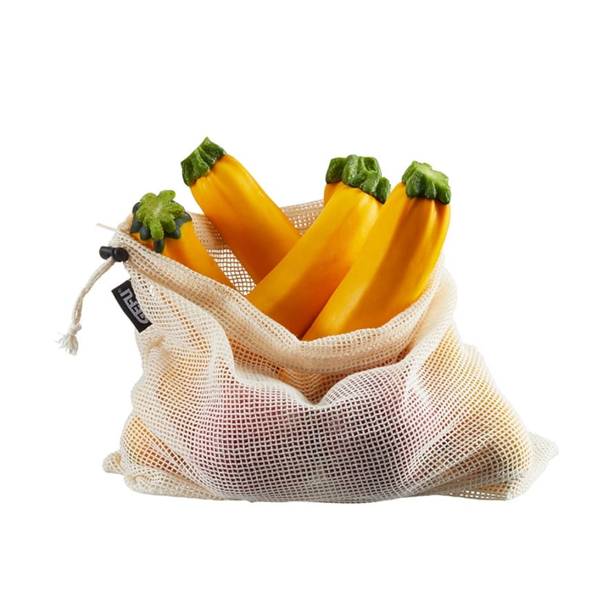Gefu Germany Gefu Fruit And Vegetable Cotton Net Bag Aware Design In Medium Set Of 3