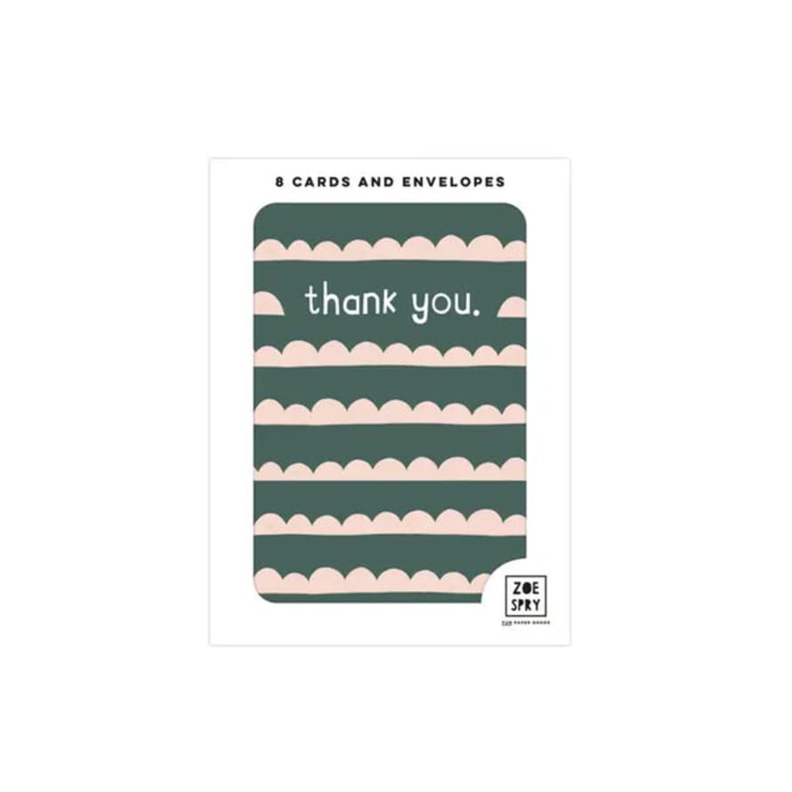 Zoe Spry Thank You Scalloped Multipack