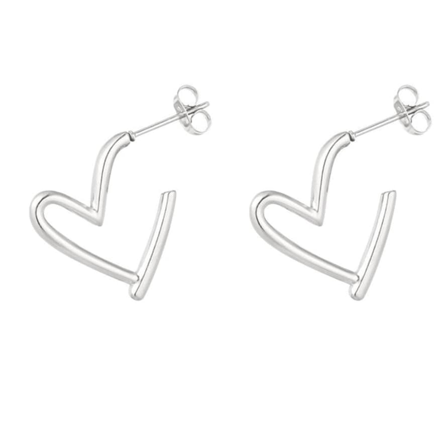 YW Boucles D'oreilles Fall In Love Argent