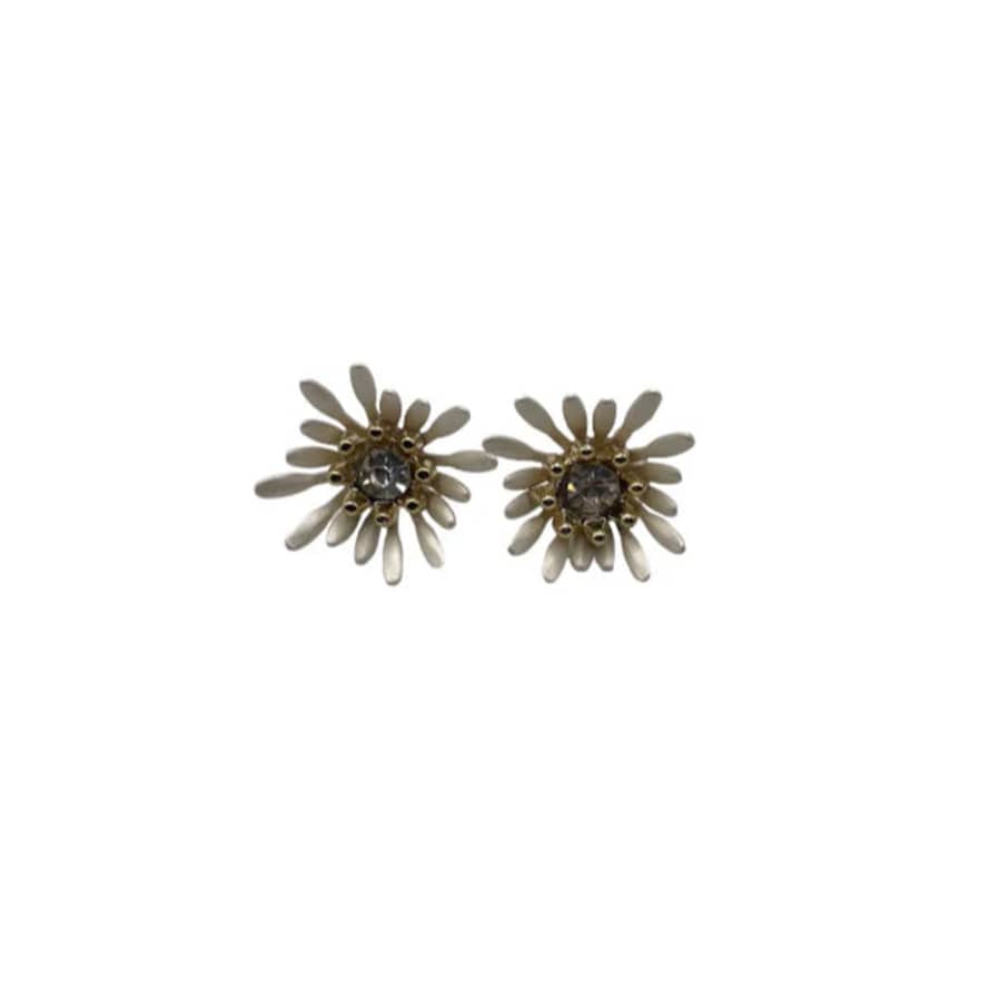 SIXTON LONDON Sparkle Flower Earrings