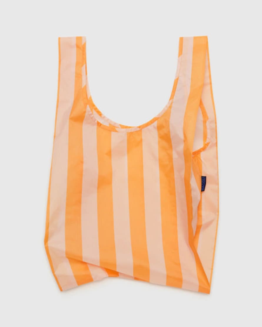 Baggu Tangerine Wide Stripe Standard Reusable Bag