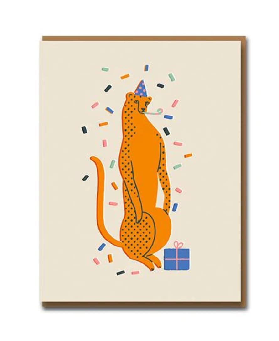 1973 Party Leopard Card