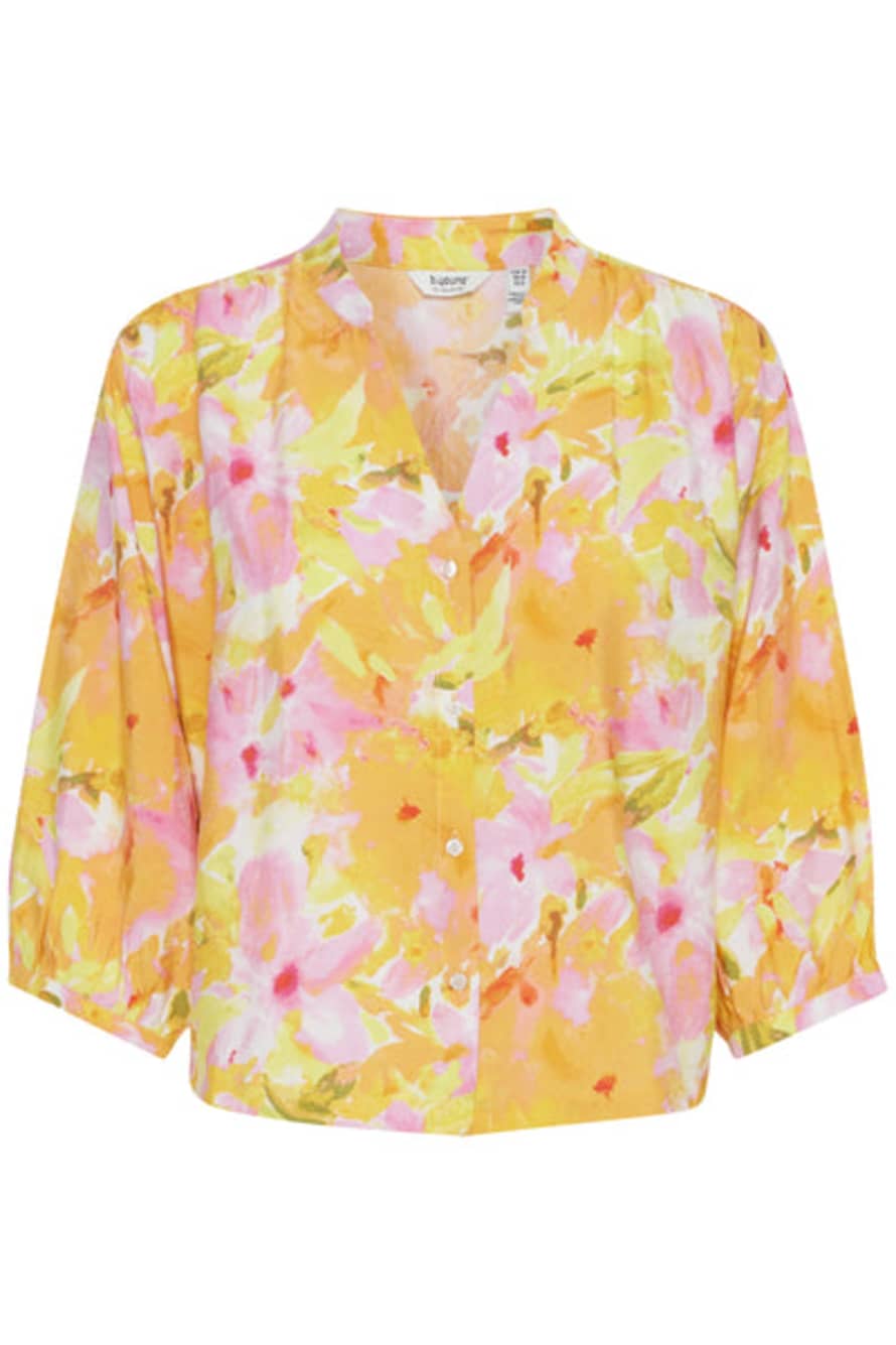 b.young Ibine Print Shirt In Pink Floral Mix