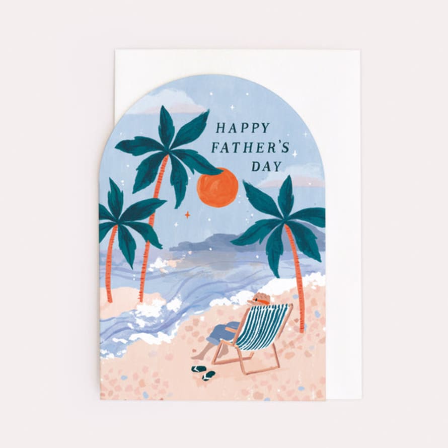 Sister Paper Co Happy Fathers Day Beach Card