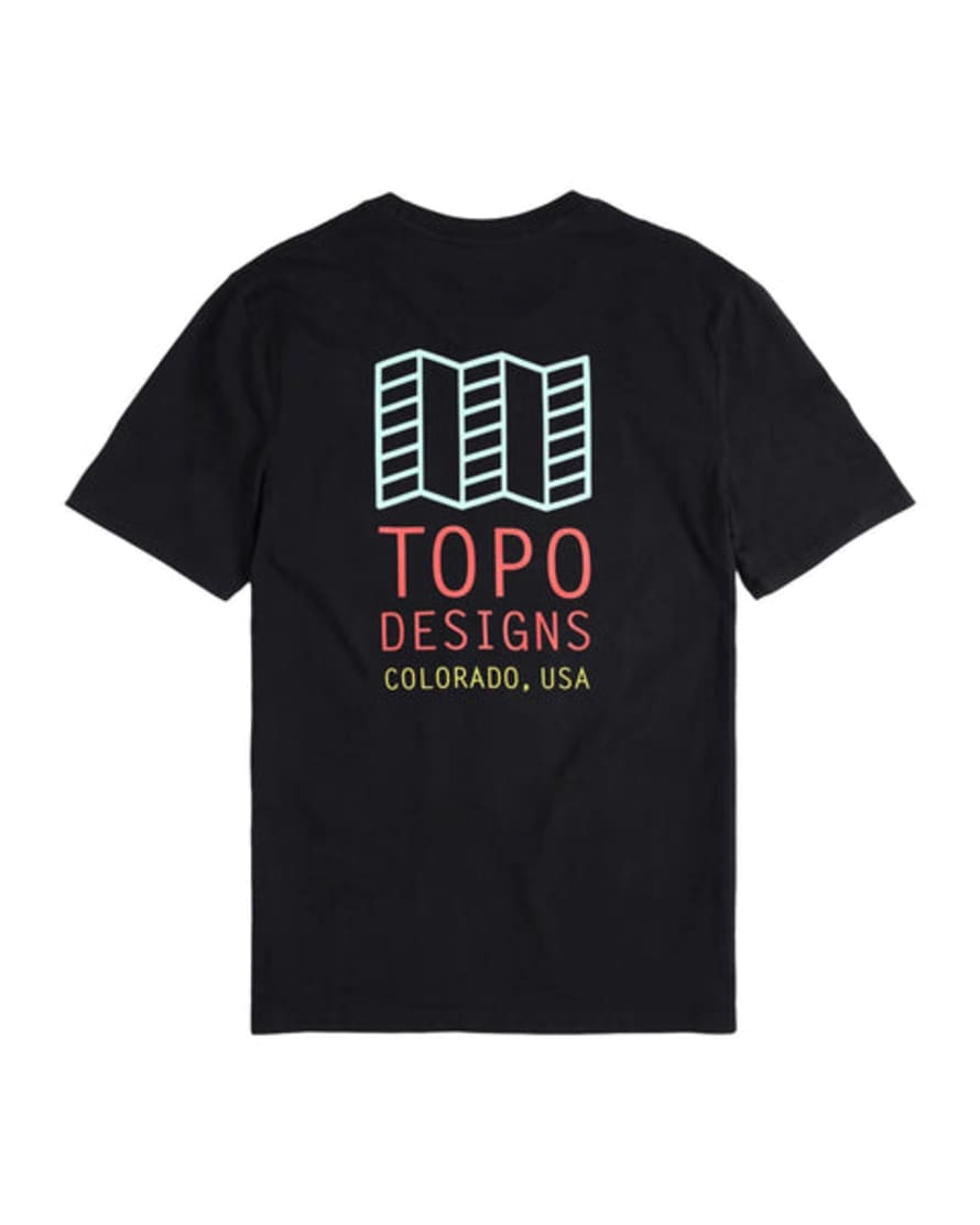 Topo Designs Camiseta Small Original Logo Tee - Black