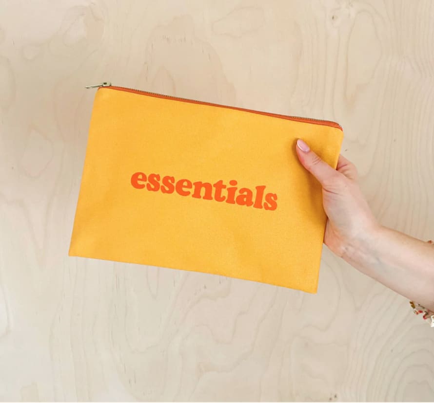 Alphabet Bags Yellow Essentials Zip Pouch