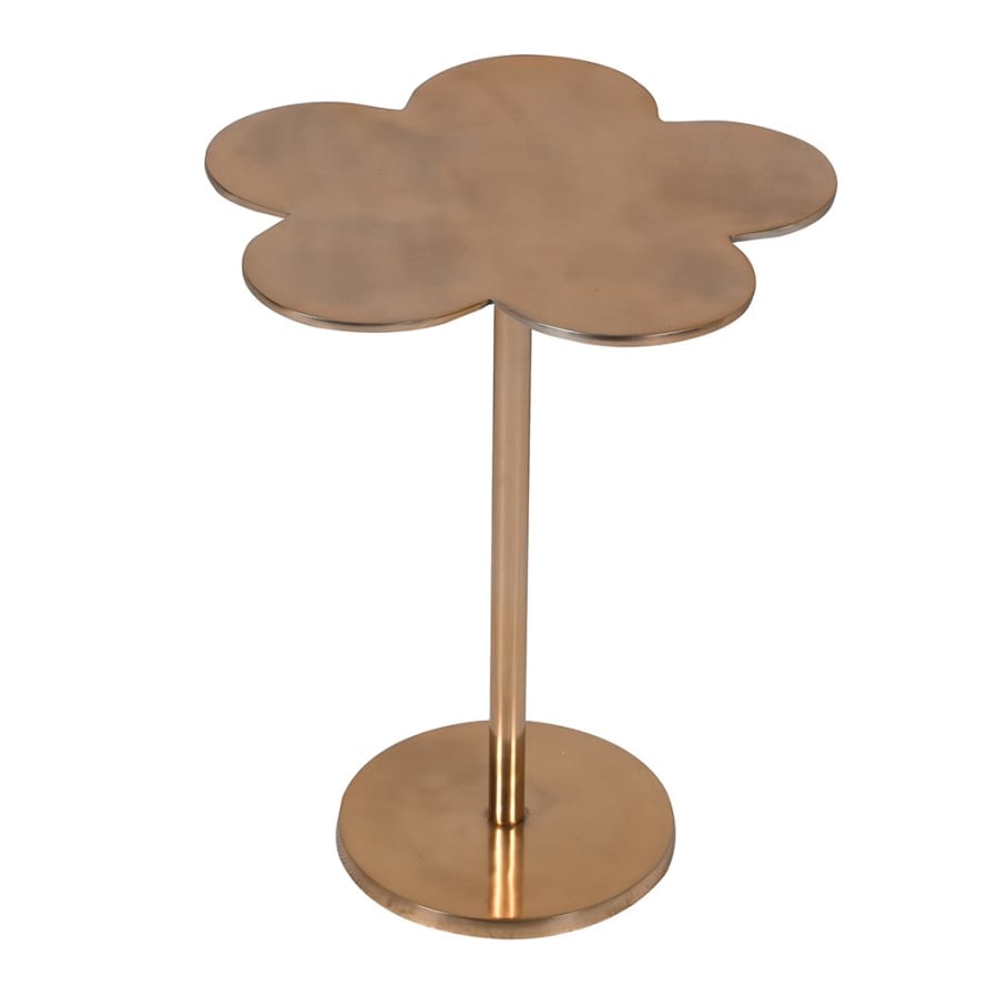 Gold Clover Lead Side Table