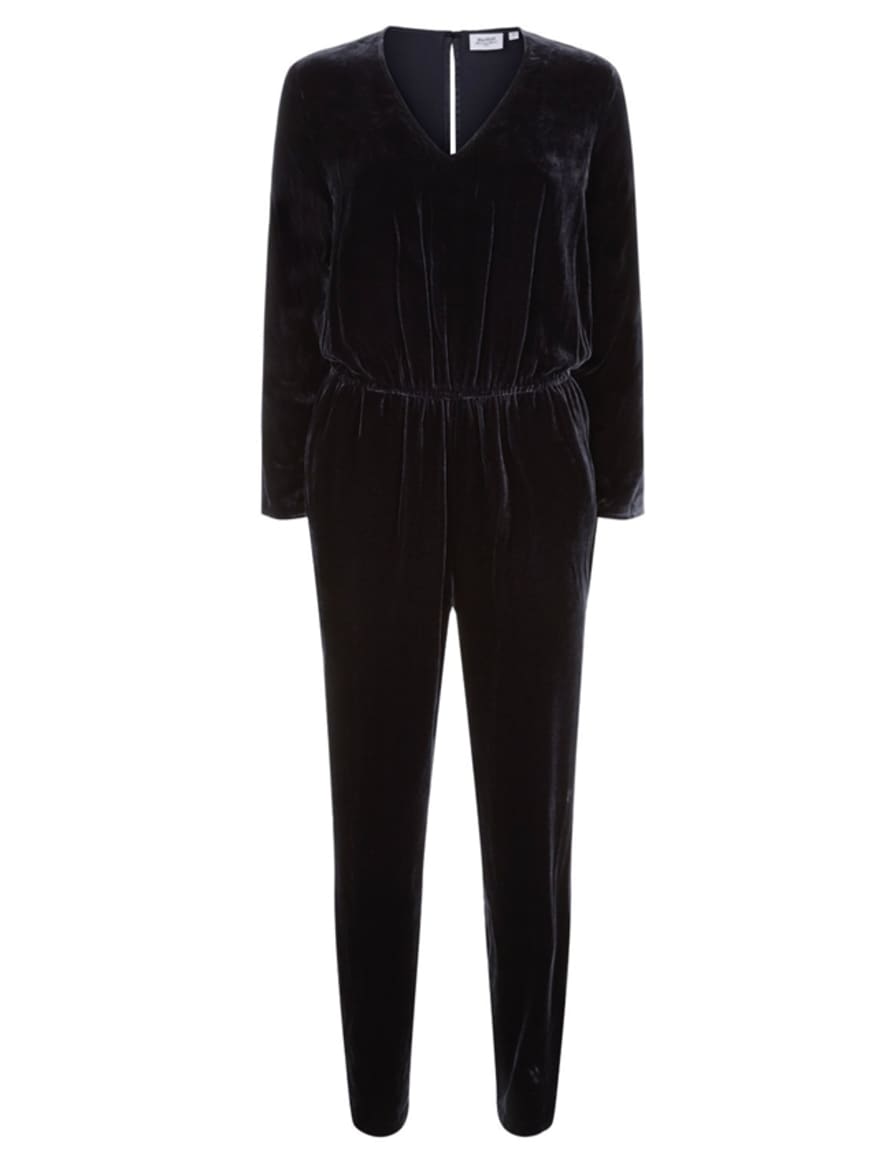 Hartford Clothing Pol Velvet Jumpsuit - Dark Navy