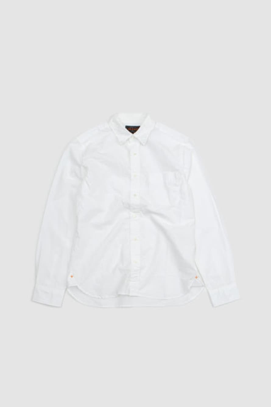 Beams Plus Peruvian Pima Reg Collar Shirt White