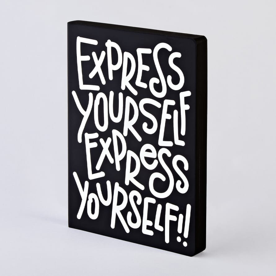 Nuuna Notebook Leather Cover Graphic L Express Yourself