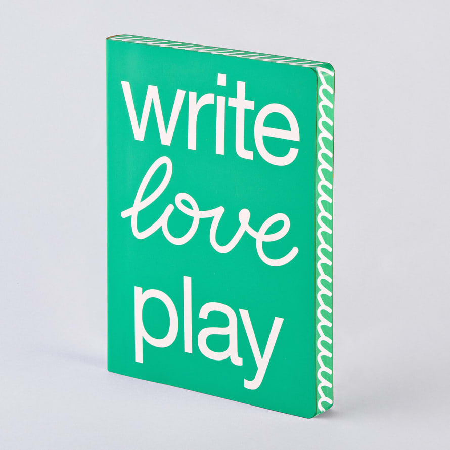 Nuuna Notebook Leather Cover Graphic L Write Love Play