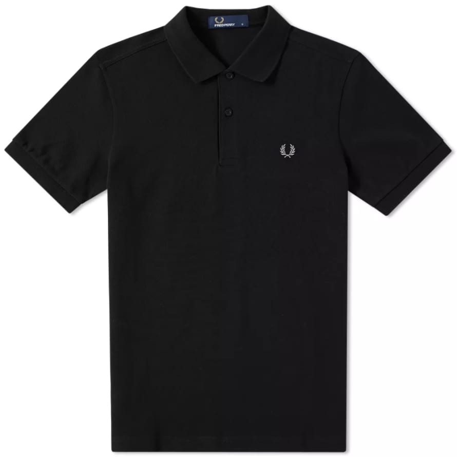 Fred Perry Fred Perry Slim Fit Plain Polo Black