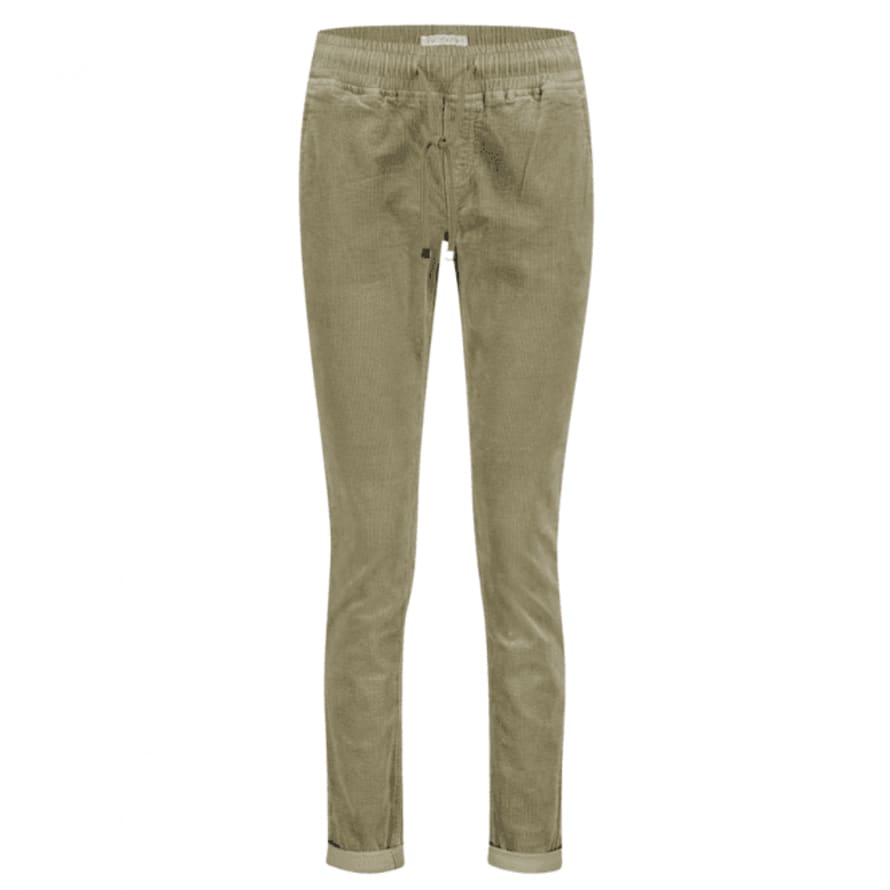 Red Button Trousers Tessy Cord Sage