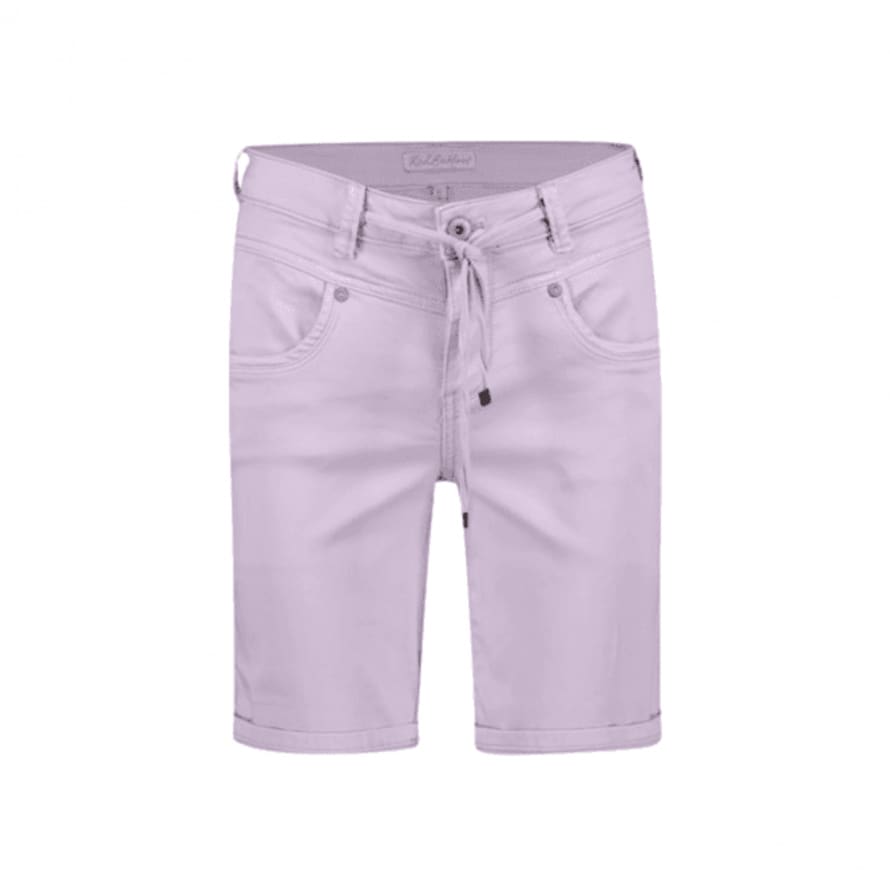 Red Button Trousers Relax Short Lilac
