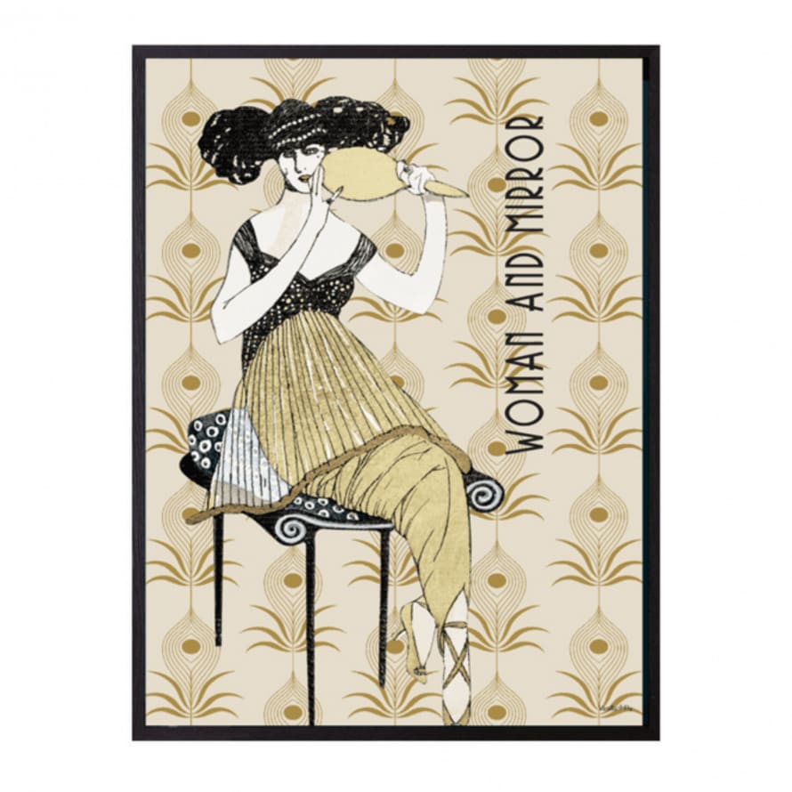 Vanilla Fly Woman & Mirror Print